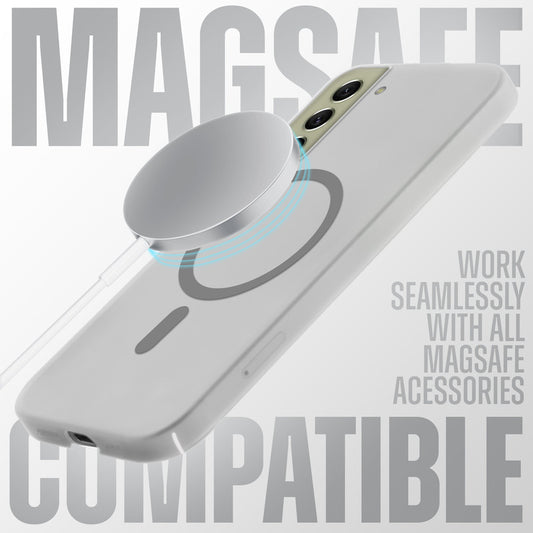 Sleek Frosted Matte Hard Case with MagSafe Support For Samsung S21 FE 5G
