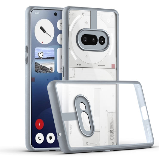 Premium Silicon Coloured Soft Framed Case with Clear Back Cover For Nothing Phone 3A 5G