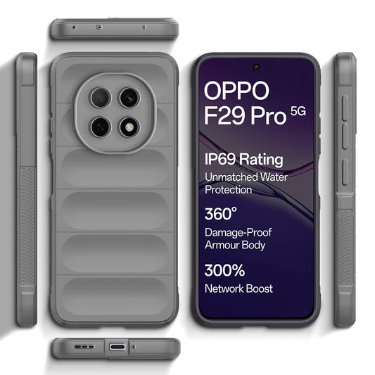 Premium Liquid Silicone Comfort Grip Case for Oppo F29 Pro 5G with Soft Touch Matte TPU
