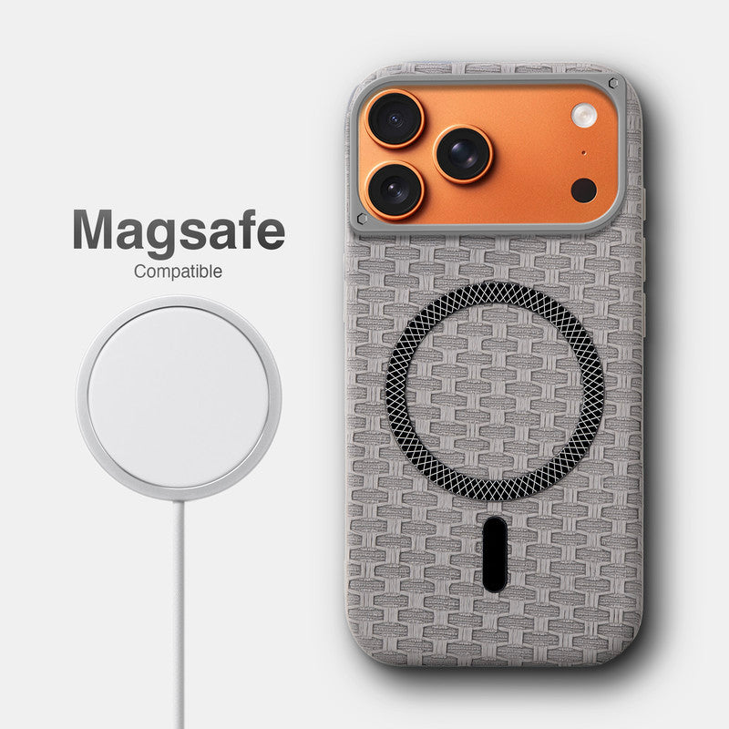 Rugged Silicone Grip Mobile Back Cover Case For Apple iPhone 17 Pro With Wireless Charging Support Support