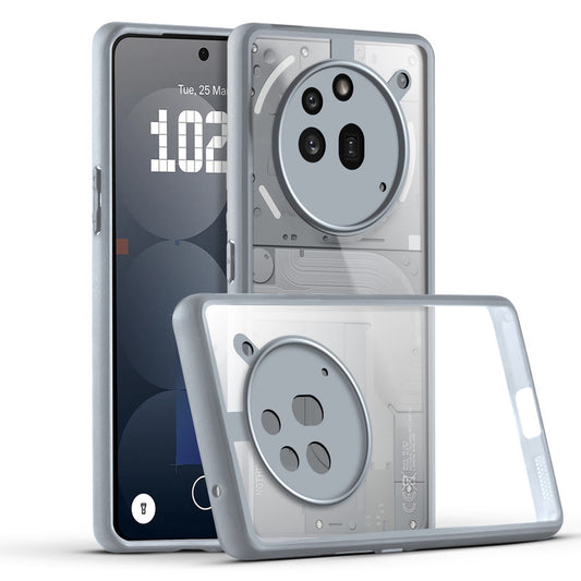 Premium Silicon Coloured Soft Framed Case with Clear Back Cover For Nothing Phone 3A Pro 5G