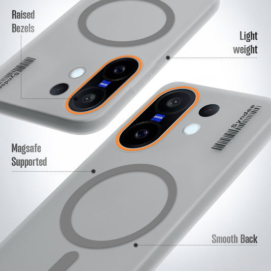 Elegant Colorful Frosted Matte Back With MagSafe Support Back Case For Vivo X200 FE 5G