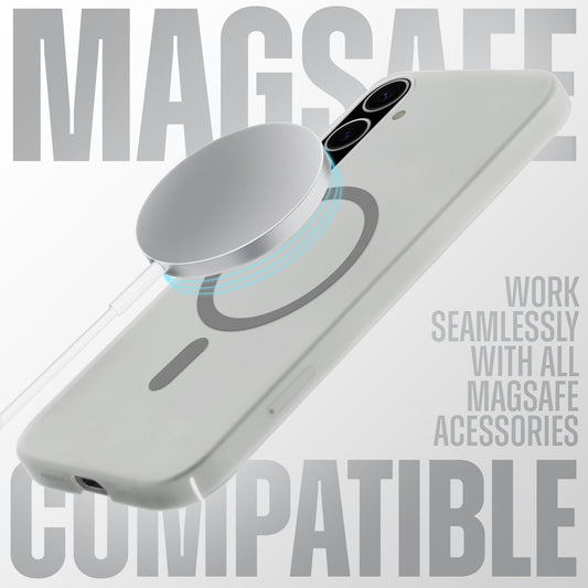 Sleek Frosted Matte Hard Back Cover With MagSafe Compatible Back Case for Samsung A56 5G