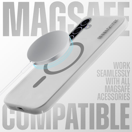 New Elegant Frosted Matte Slim Back With MagSafe Support Back Case For Samsung A56 5G