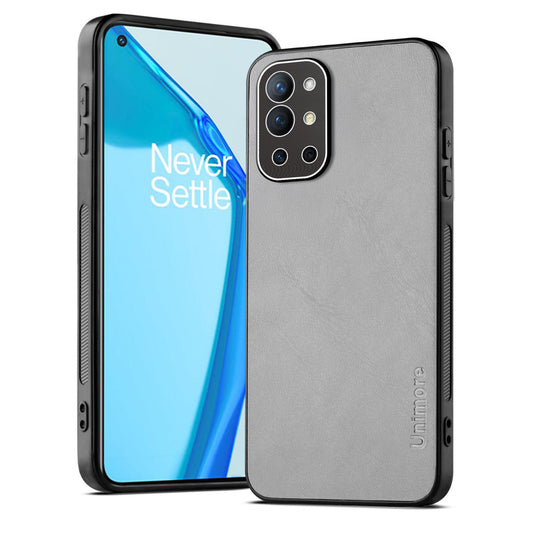 Unimore Leather Hard Case with Shiny Camera Protection For OnePlus 9R 5G