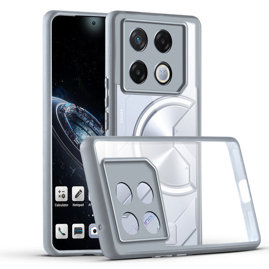 Premium Silicon Coloured Soft Framed Case with Clear Back Cover For Infinix GT 20 Pro 5G