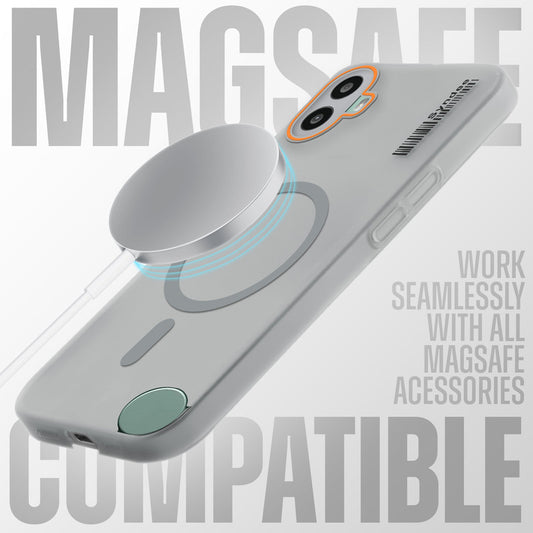 Elegant Colorful Frosted Matte Back With MagSafe Support Back Case For CMF Nothing Phone 1