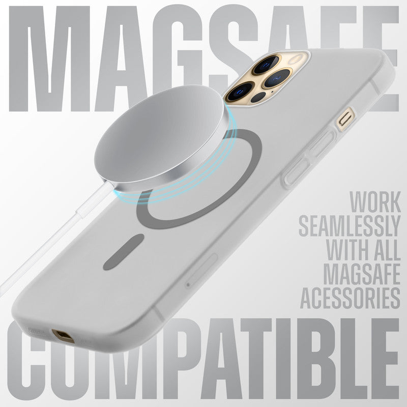 Slim Matte Wireless Charging Support Back Cover for Apple iPhone 12 Pro Max