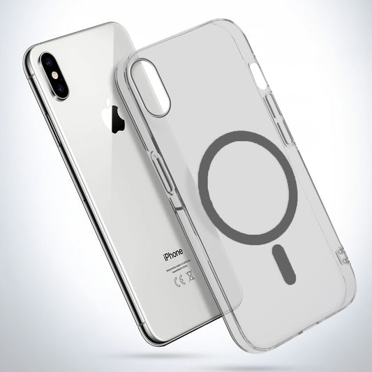 Colored Transparent Anti-Yellowing Magsafe Case For Apple iPhone X