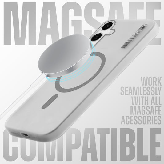 New Elegant Frosted Matte Slim Back With MagSafe Support Back Case For Samsung S24 FE 5G