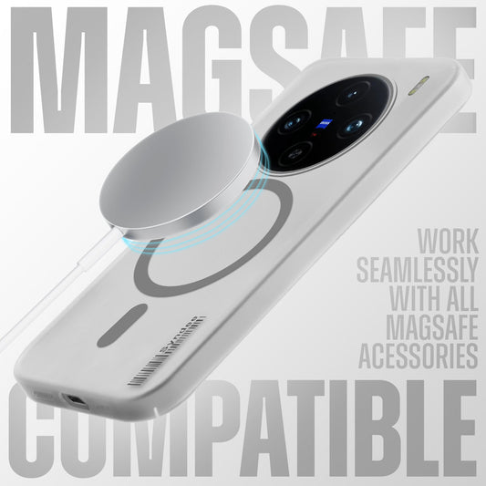 New Sleek Matte MagSafe Case For Vivo X100 Pro 5G