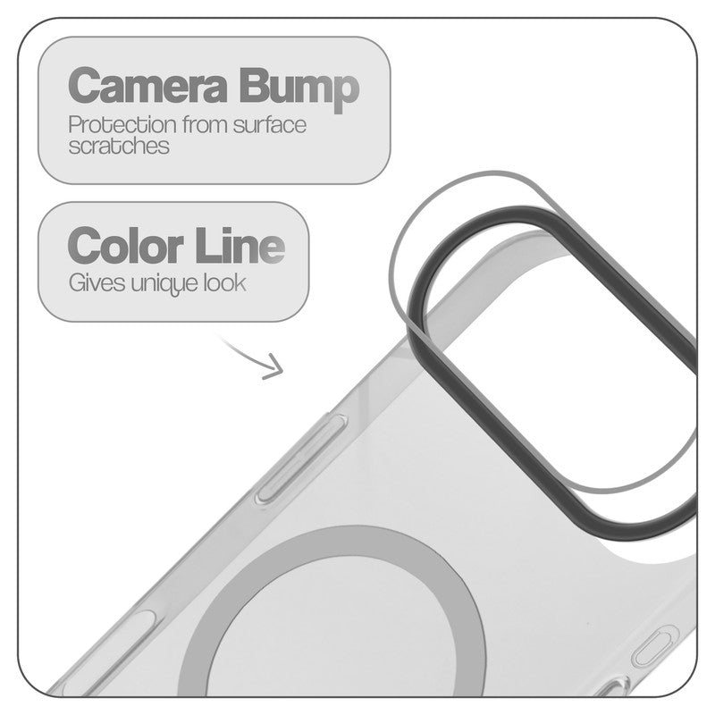 Anti-Yellow Colored Camera Line Case Support Wireless Charging Back Cover For Apple iPhone 17 Air