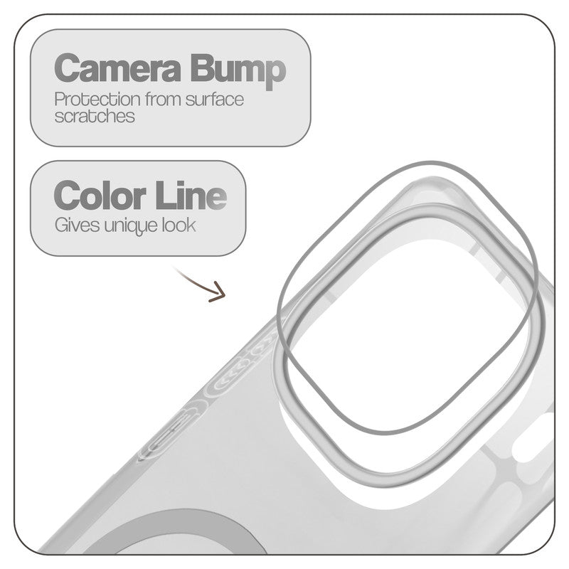Anti-Yellow Colored Camera Line Case Support Magnetic Accessories Back Cover For iQOO 12 5G