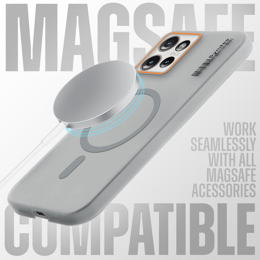 Elegant Colorful Frosted Matte Back With MagSafe Support Back Case For Motorola Moto Edge 50 5G
