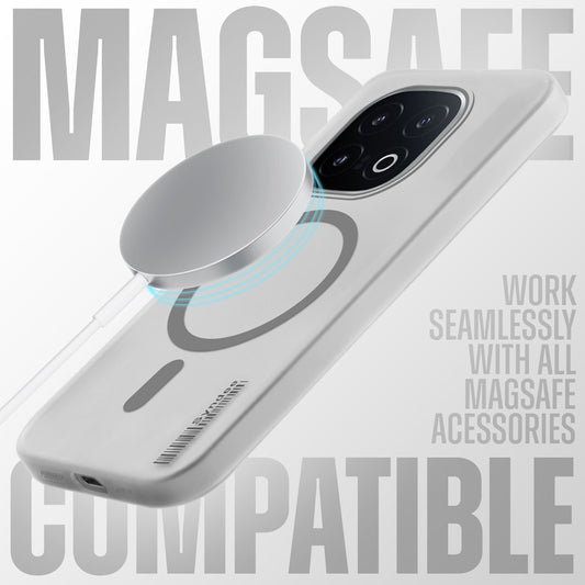 New Elegant Frosted Matte Slim Back With MagSafe Support Back Case For iQOO 13 5G