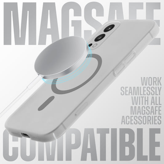 Sleek Frosted Matte Hard Back Cover With MagSafe Compatible Back Case for OnePlus Nord 2