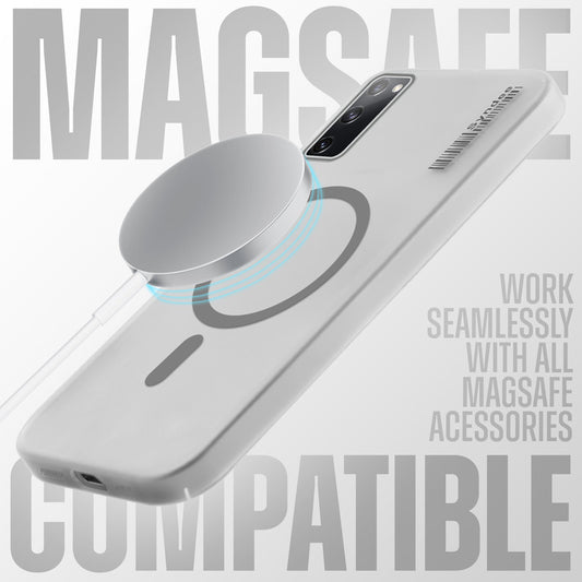 New Elegant Frosted Matte Slim Back With MagSafe Support Back Case For Samsung S20 FE 5G