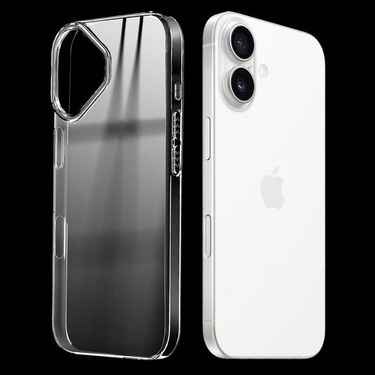 Crystal Shield Hard Case with Anti-Yellowing and Colorful Camera Guard for Apple iPhone 16