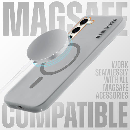 Elegant Colorful Frosted Matte Back With MagSafe Support Back Case For Samsung S23 5G