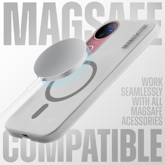 New Elegant Frosted Matte Slim Back With MagSafe Support Back Case For Vivo V50 5G