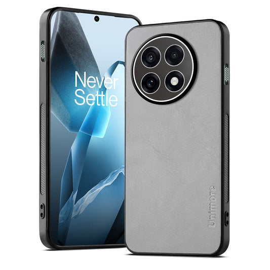 Unimore Leather Hard Case with Shiny Camera Protection For OnePlus 13R 5G
