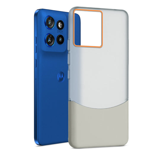 Frosted Hard Back Case For Motorola Moto Edge 50 Neo 5G with 2-Cut Interlocking System