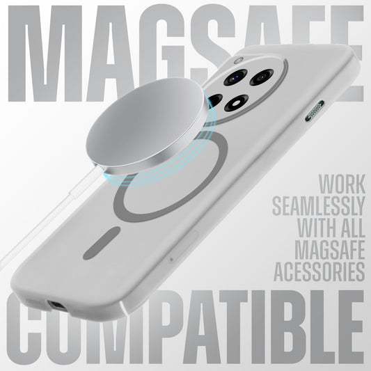 Sleek Frosted Matte Hard Case with MagSafe Support For OnePlus 12R 5G