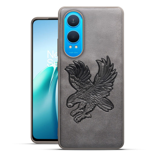 Eagle Textured Leather Back Case Cover for OnePlus Nord CE 4 Lite 5G