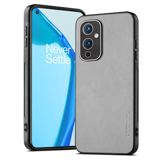 Unimore Leather Hard Case with Shiny Camera Protection For OnePlus 9 5G