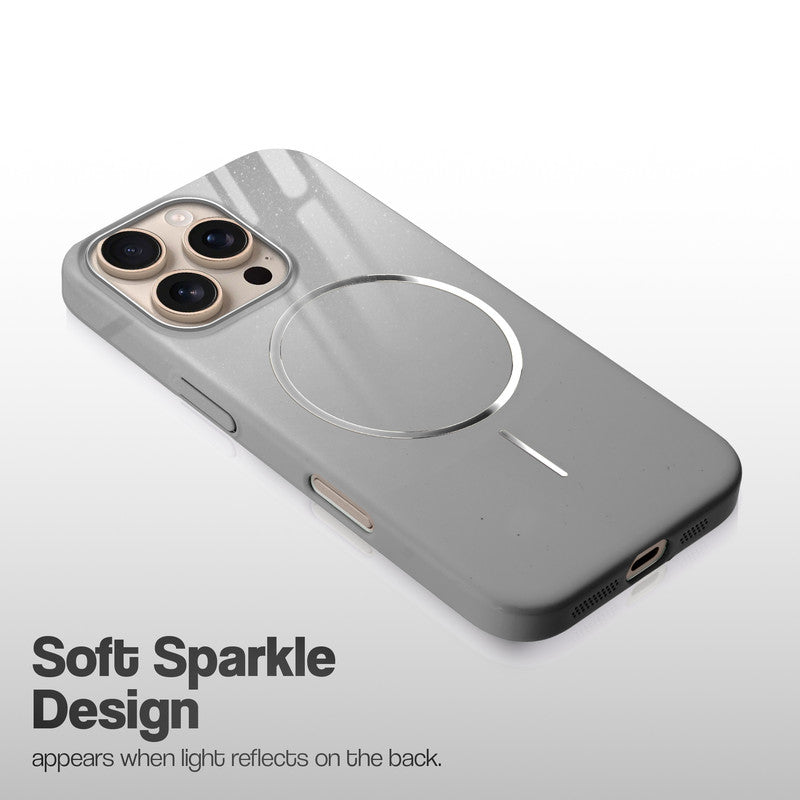 Smooth & Shiny Glossy Hard Back Cover Case For Apple iPhone 16 Pro With Wireless Charging Support Support