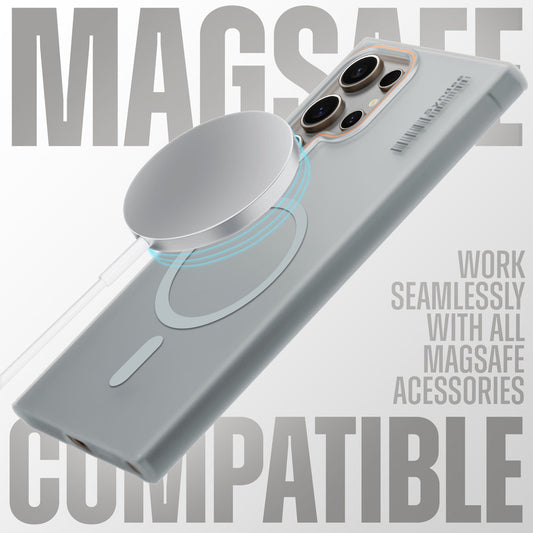 Elegant Colorful Frosted Matte Back With MagSafe Support Back Case For Samsung S25 Ultra 5G