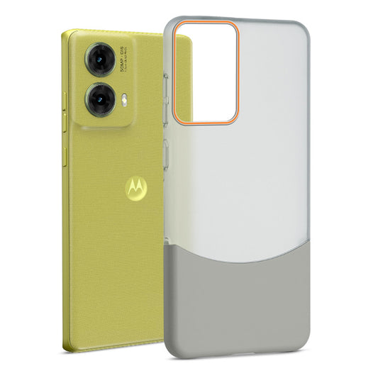 Frosted Case With 2-Cut Interlock For Motorola Moto G85