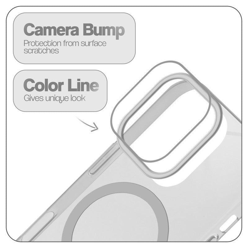Anti-Yellow Colored Camera Line Case Support Wireless Charging Back Cover For Apple iPhone 16 Pro
