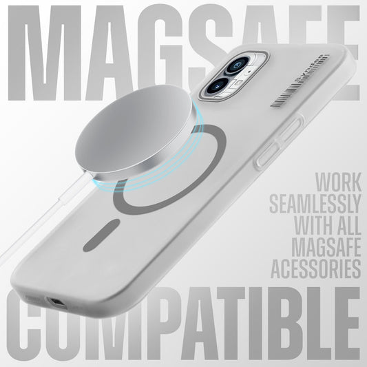 New Elegant Frosted Matte Slim Back With MagSafe Support Back Case For Nothing Phone 1