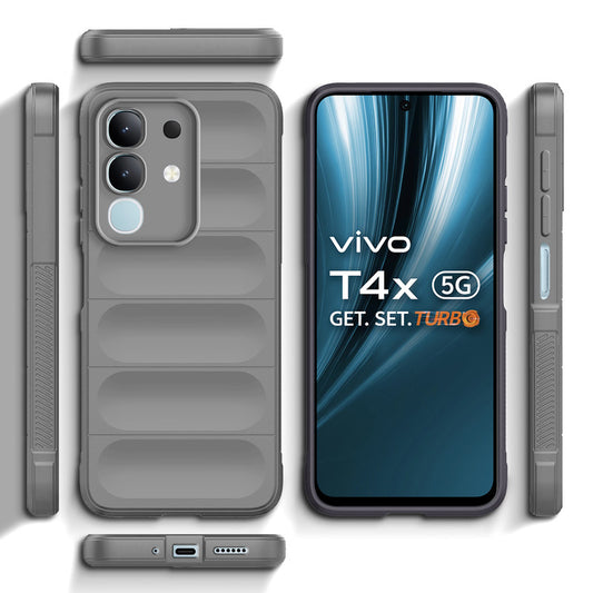 Premium Liquid Silicone Comfort Grip Case for Vivo T4x 5G with Soft Touch Matte TPU