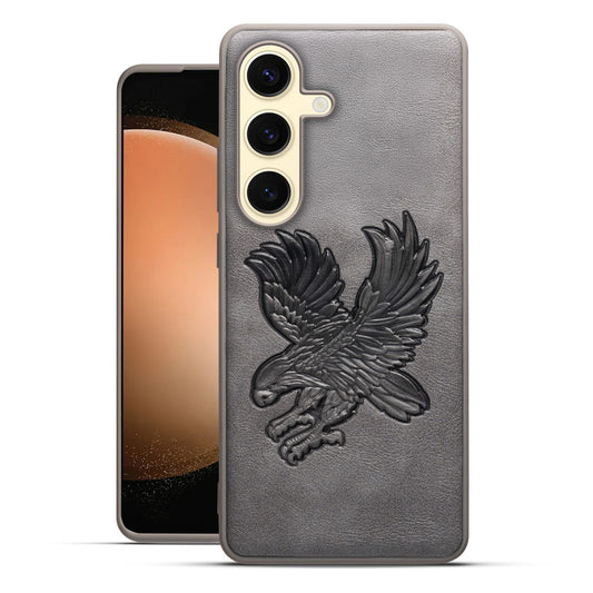 Eagle Textured Leather Back Case Cover for Samsung S23 FE 5G