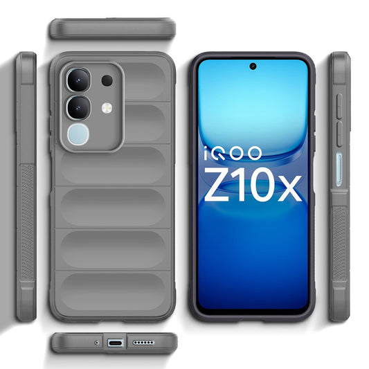 Premium Liquid Silicone Comfort Grip Case for iQOO Z10x 5G with Soft Touch Matte TPU