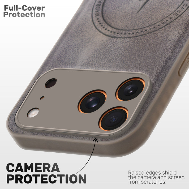 Refined PU Leather Case for Apple iPhone 17 Pro