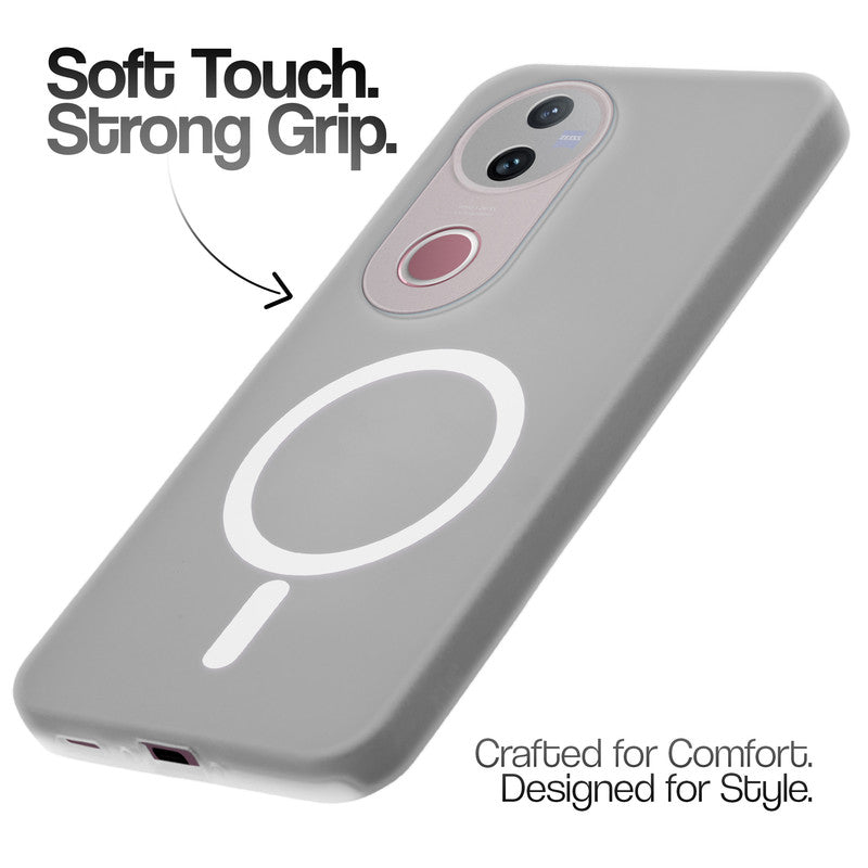 Classic Matte Silicone Back Case for Vivo T4R 5G
