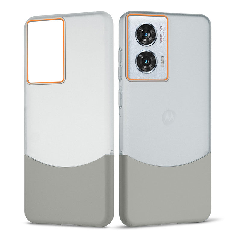 Frosted Case With 2-Cut Interlock For Motorola Moto G96 5G