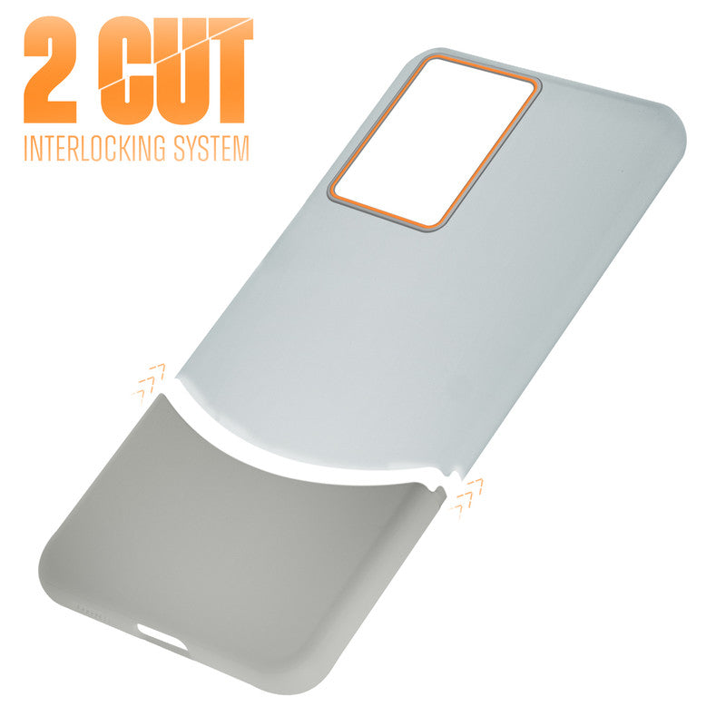 Frosted Case With 2-Cut Interlock For Motorola Moto Edge 50 Fusion 5G