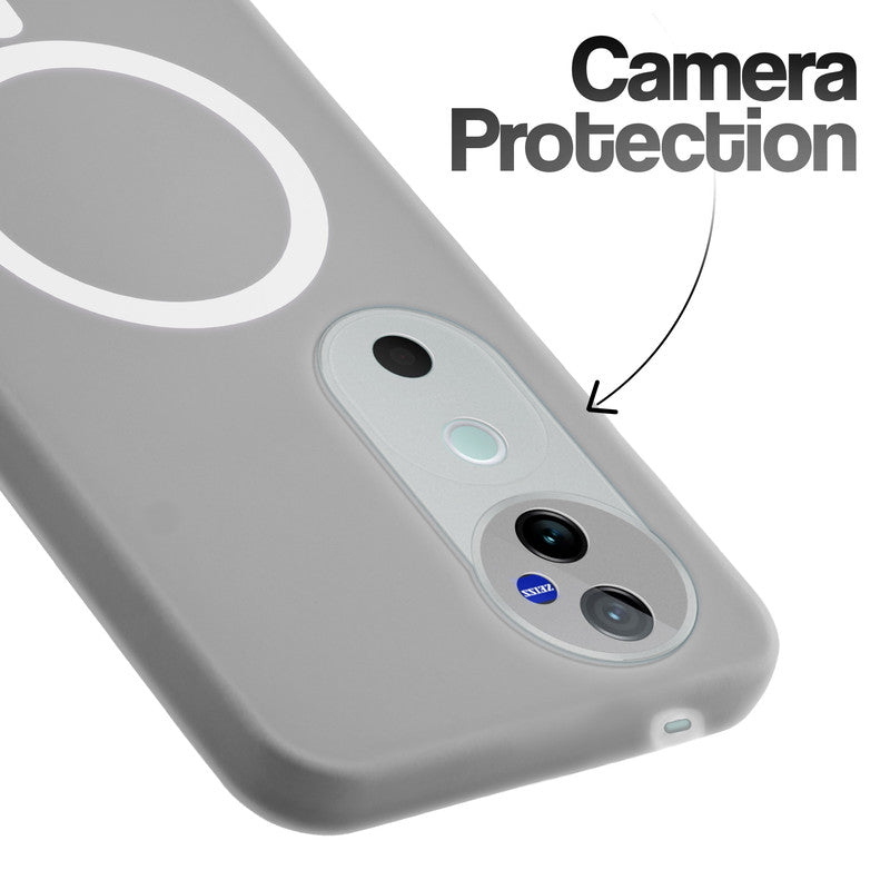 Classic Matte Silicone Back Case for Vivo V40 Pro 5G