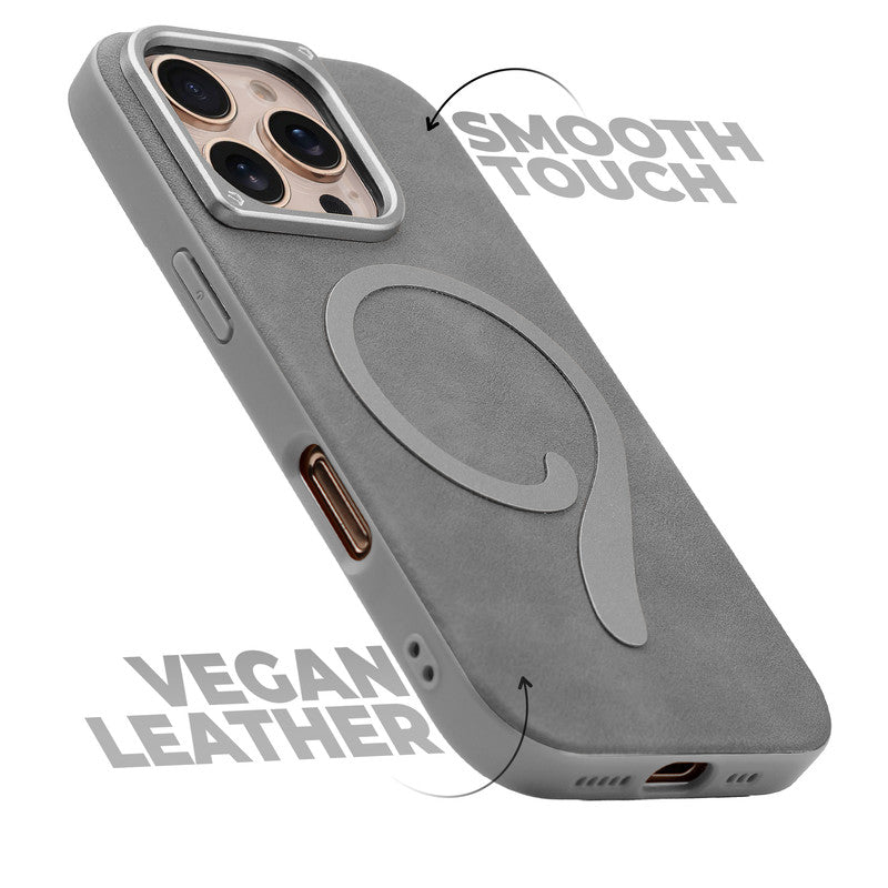 Prime Leather Wireless Charging Compatible Case for Apple iPhone 16 Pro