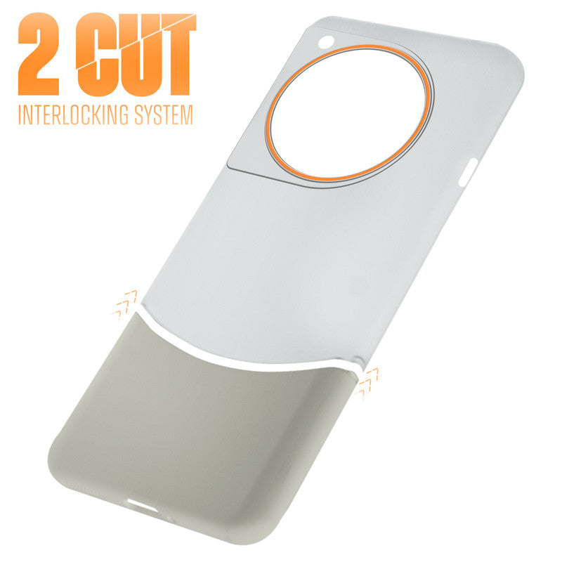 Frosted Case With 2-Cut Interlock For OnePlus 12R 5G