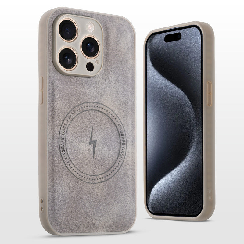 Refined PU Leather Case for Apple iPhone 15 Pro