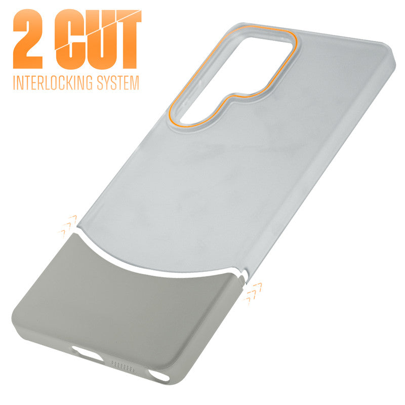 Frosted Case With 2-Cut Interlock For Samsung S24 Ultra 5G