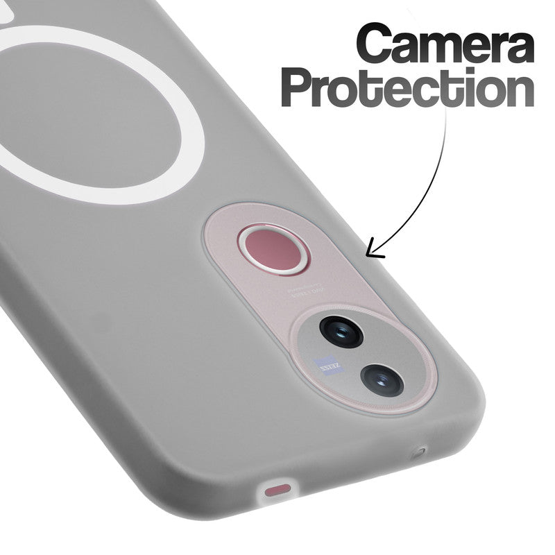 Classic Matte Silicone Back Case for Vivo T4R 5G