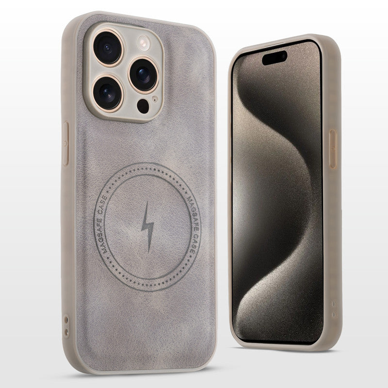 Refined PU Leather Case for Apple iPhone 15 Pro Max