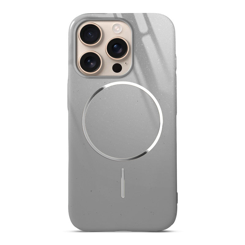 Smooth & Shiny Glossy Hard Back Cover Case For Apple iPhone 16 Pro With Wireless Charging Support Support