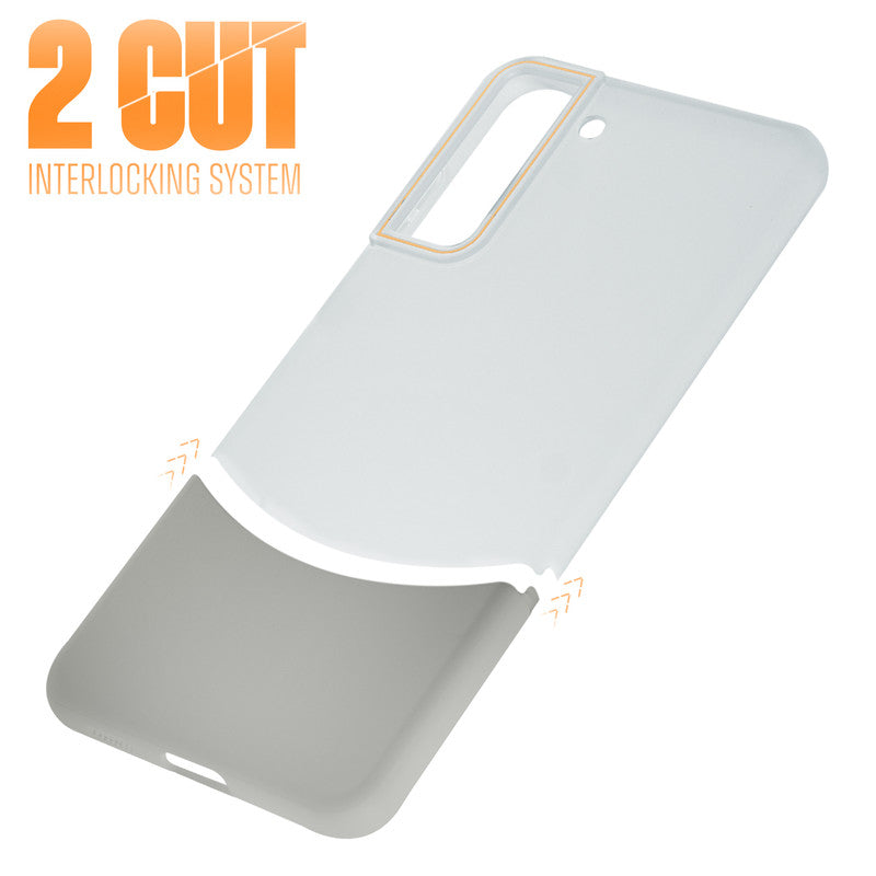 Frosted Case With 2-Cut Interlock For Samsung S21 FE 5G